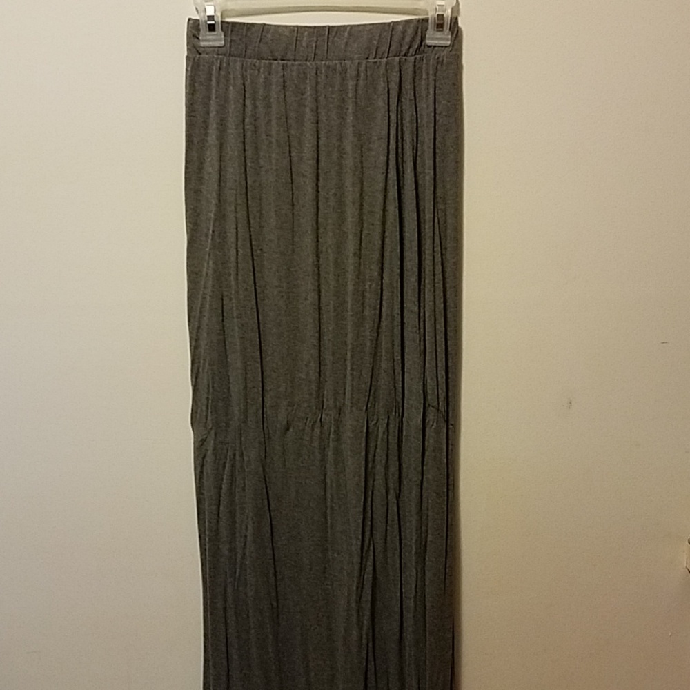 Gray Maxi Skirt